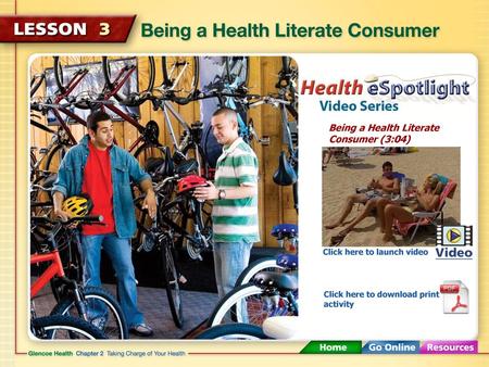 Being a Health Literate Consumer (3:04)