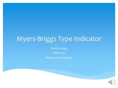 Myers-Briggs Type Indicator