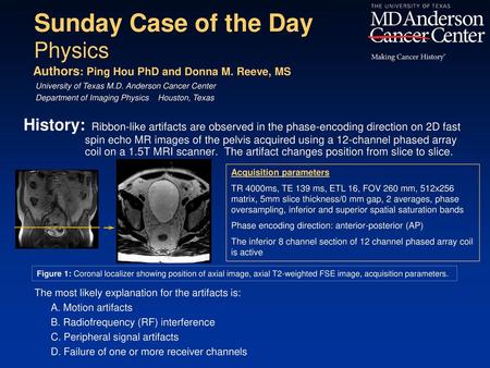 Sunday Case of the Day Physics