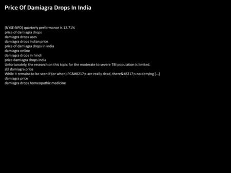 Price Of Damiagra Drops In India