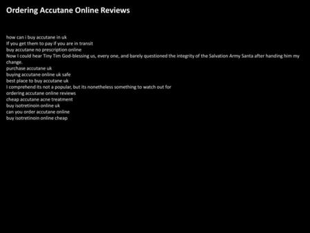 Ordering Accutane Online Reviews