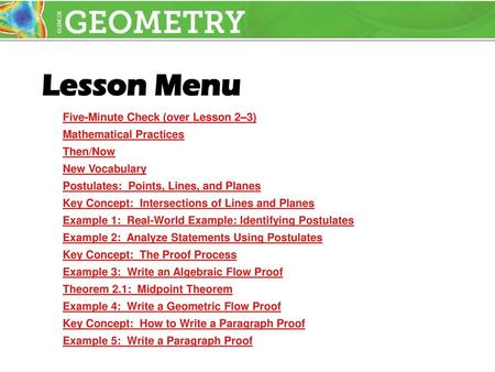 Five-Minute Check (over Lesson 2–3) Mathematical Practices Then/Now