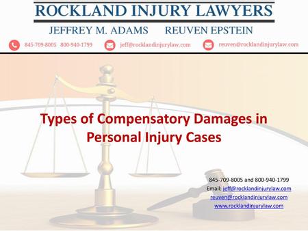 Types of Compensatory Damages in Personal Injury Cases