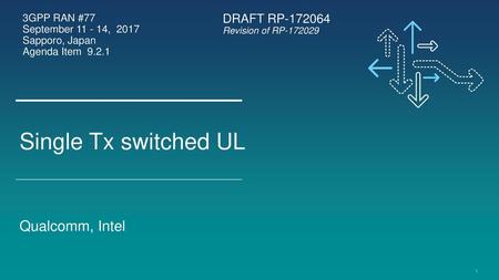 Single Tx switched UL Qualcomm, Intel DRAFT RP GPP RAN #77