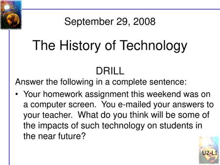 The History of Technology