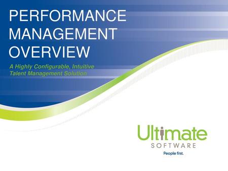 Performance Management Overview