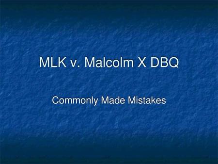 Commonly Made Mistakes