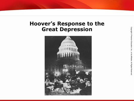 Hoover’s Response to the Great Depression