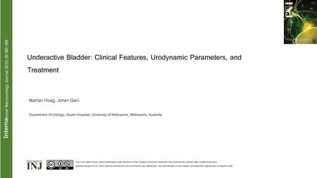 International Neurourology Journal 2015;19: