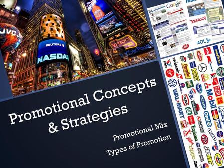 Promotional Concepts & Strategies