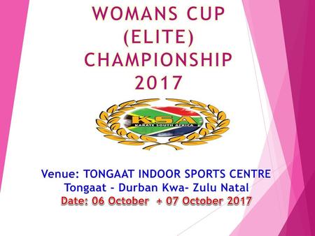 WOMANS CUP (ELITE) CHAMPIONSHIP 2017