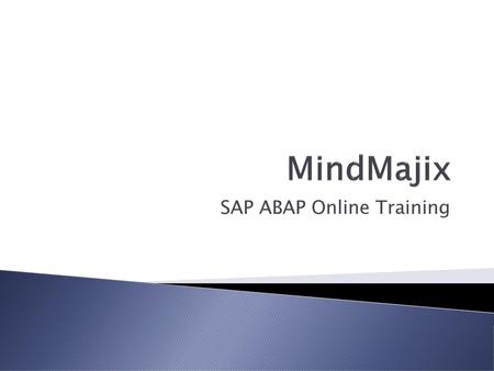 SAP ABAP Online Training