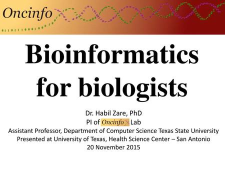 Bioinformatics for biologists