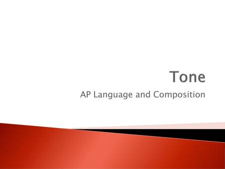 AP Language and Composition