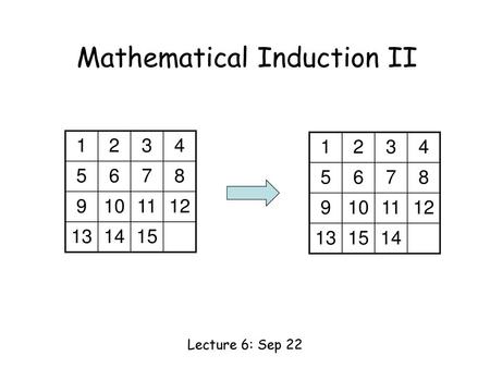 Mathematical Induction II