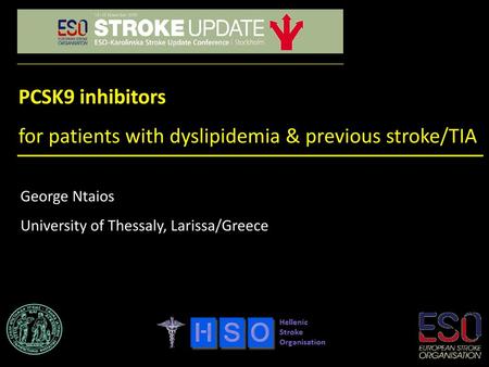 for patients with dyslipidemia & previous stroke/TIA