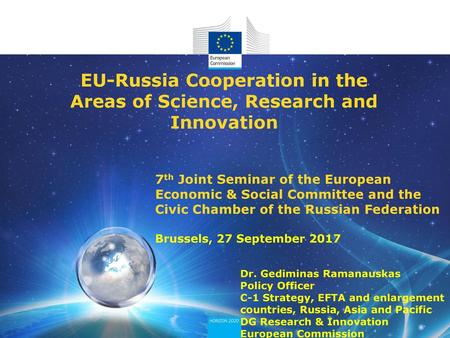 EU-Russia Cooperation in the Areas of Science, Research and Innovation