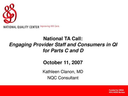 Kathleen Clanon, MD NQC Consultant