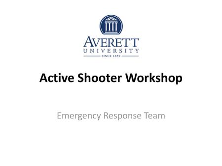 Active Shooter Workshop