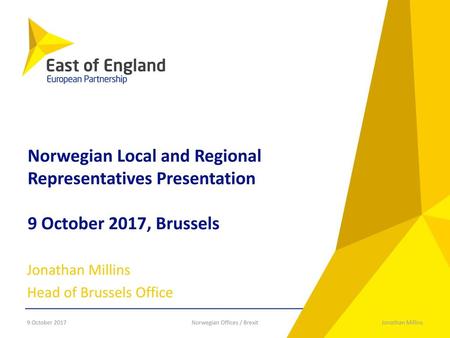 Jonathan Millins Head of Brussels Office