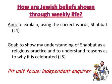 How are Jewish beliefs shown through weekly life?