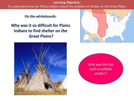 Why was it so difficult for Plains Indians to find shelter on the