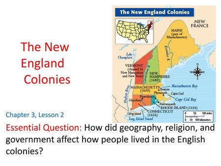 The New England Colonies