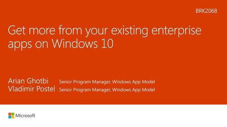 Get more from your existing enterprise apps on Windows 10