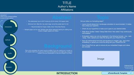 ePosterBoards Template