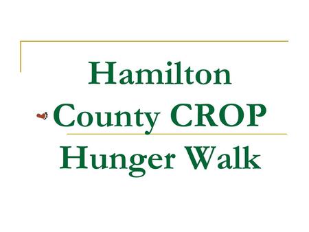 Hamilton County CROP Hunger Walk