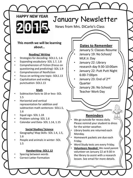 This month we will be learning about… Social Studies/ Science