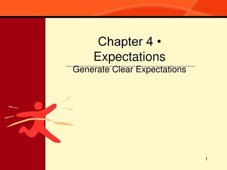 Chapter 4 • Expectations Generate Clear Expectations