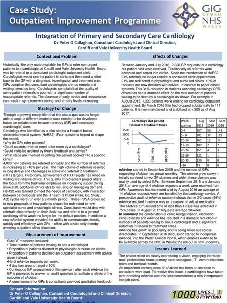 Integration of Primary and Secondary Care Cardiology