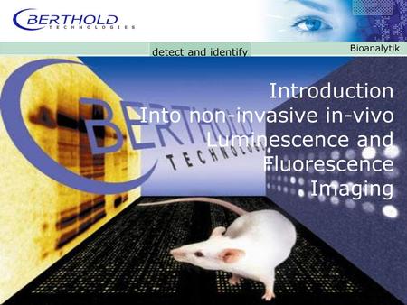 Introduction Into non-invasive in-vivo Luminescence and Fluorescence