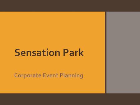 Corporate Event Planning