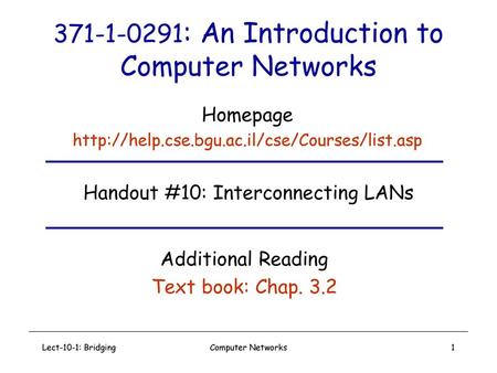 : An Introduction to Computer Networks