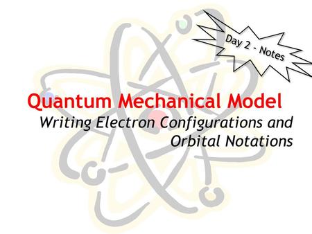 Quantum Mechanical Model