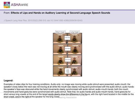 Copyright © American Speech-Language-Hearing Association