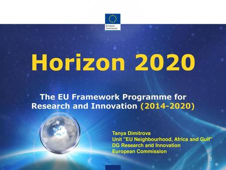 The EU Framework Programme for Research and Innovation ( )