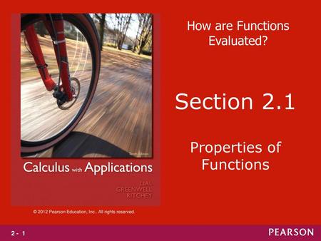 Properties of Functions