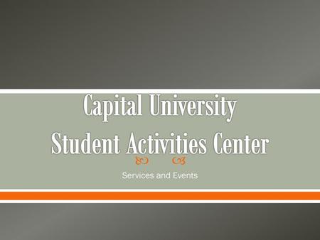 Capital University Student Activities Center