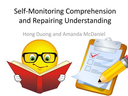 Self-Monitoring Comprehension and Repairing Understanding