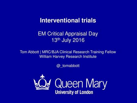 Interventional trials