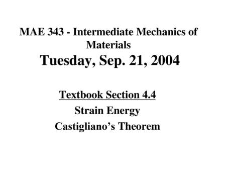 Overview of Loads ON and IN Structures / Machines