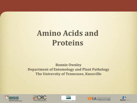 Amino Acids and Proteins