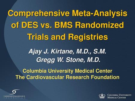 Comprehensive Meta-Analysis of DES vs