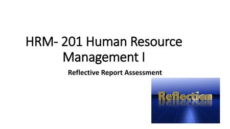 HRM- 201 Human Resource Management I