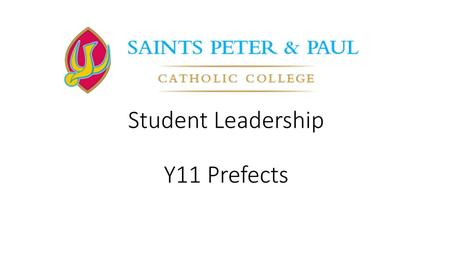 Student Leadership Y11 Prefects