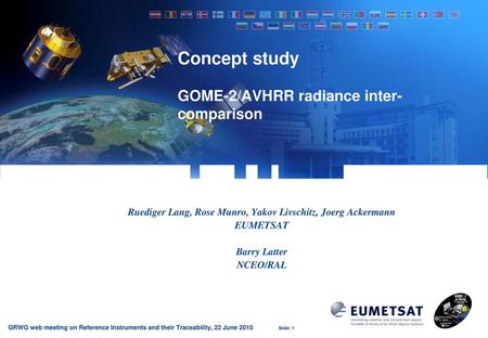 Concept study GOME-2/AVHRR radiance inter-comparison