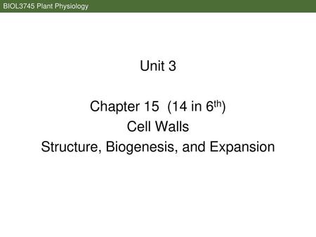 Structure, Biogenesis, and Expansion